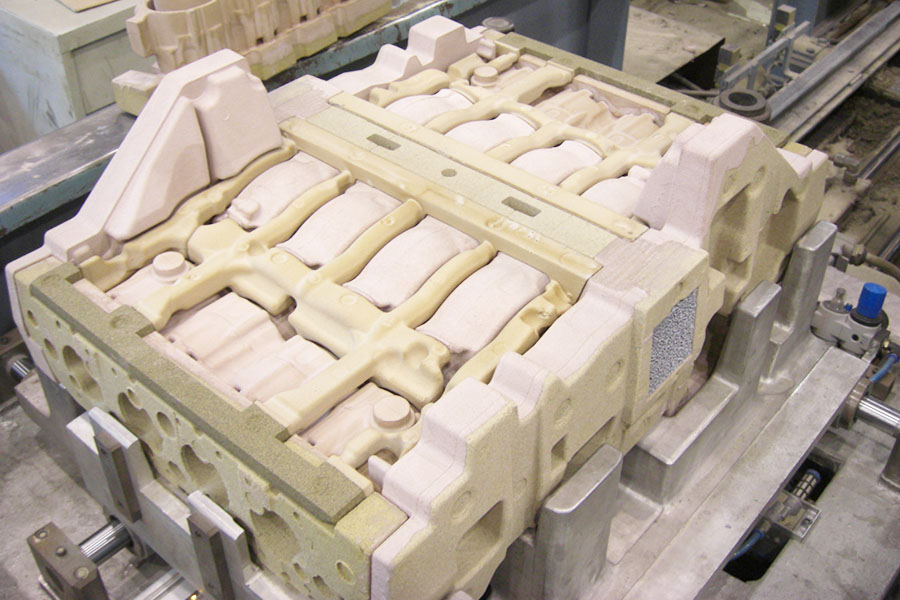 Sand core of cylinder block